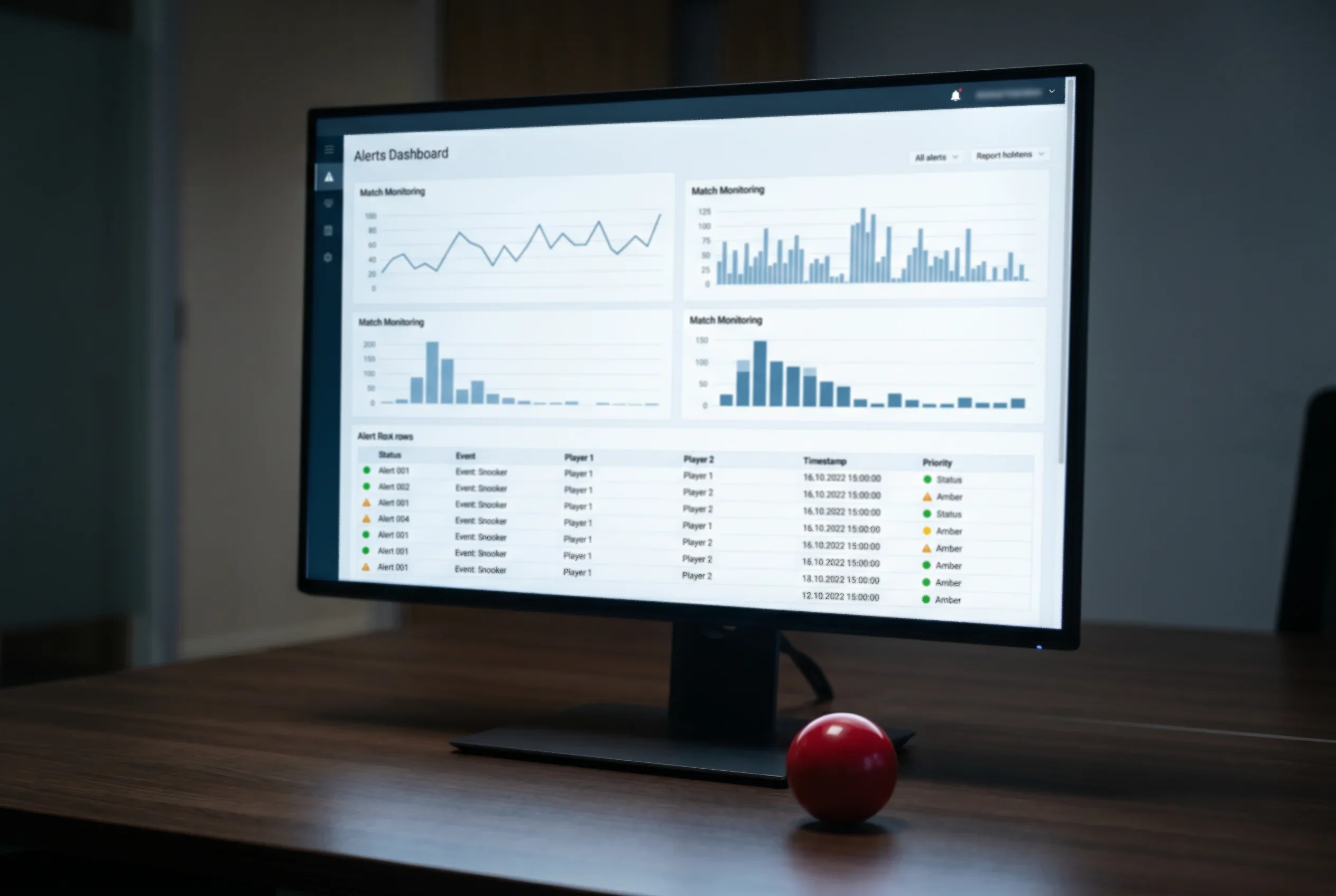 IBIA Snooker Monitoring — Monitoring-Dashboard mit Wettdaten und Alarm-Indikatoren
